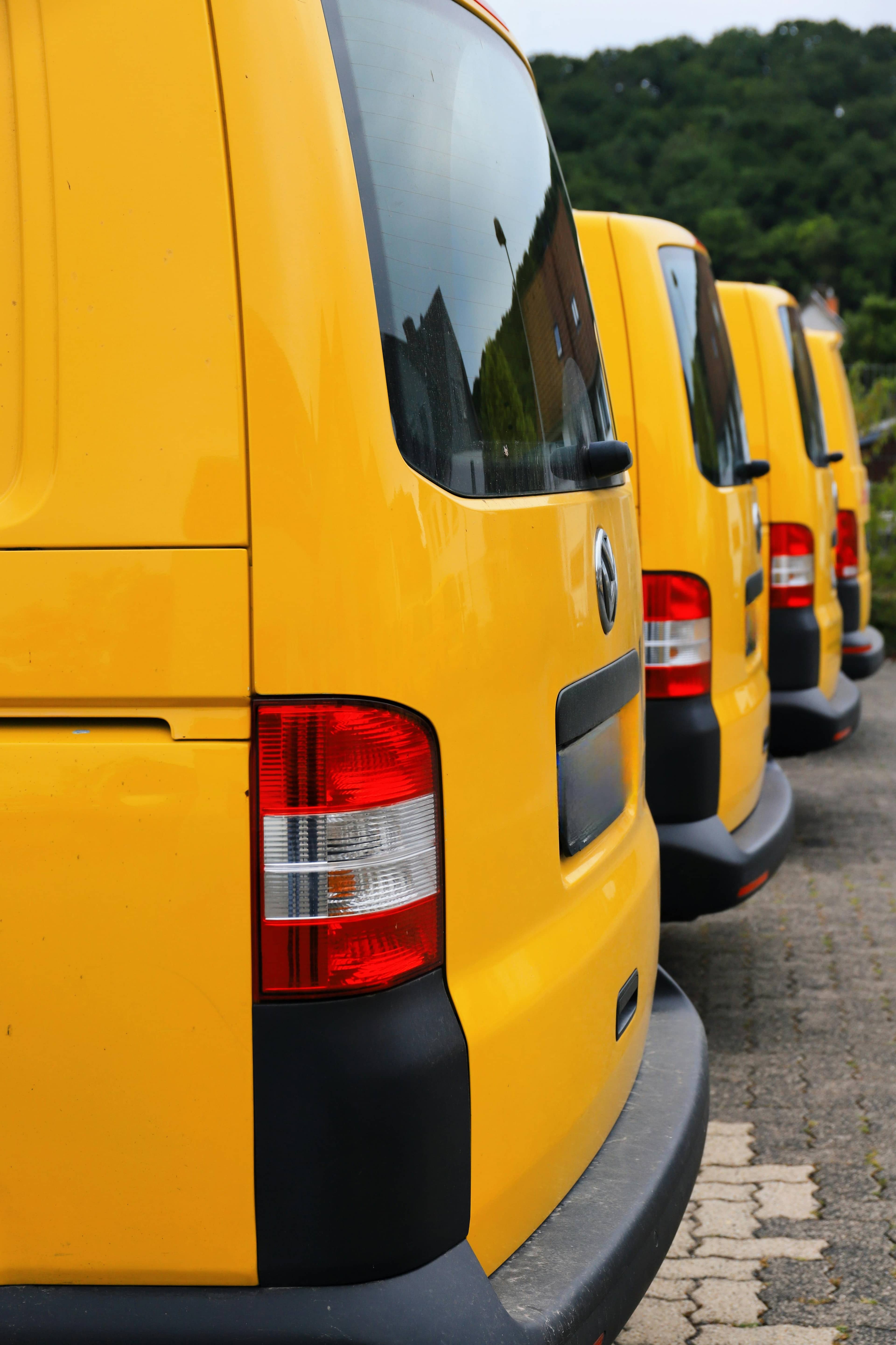 Company vehicles representing commercial auto insurance