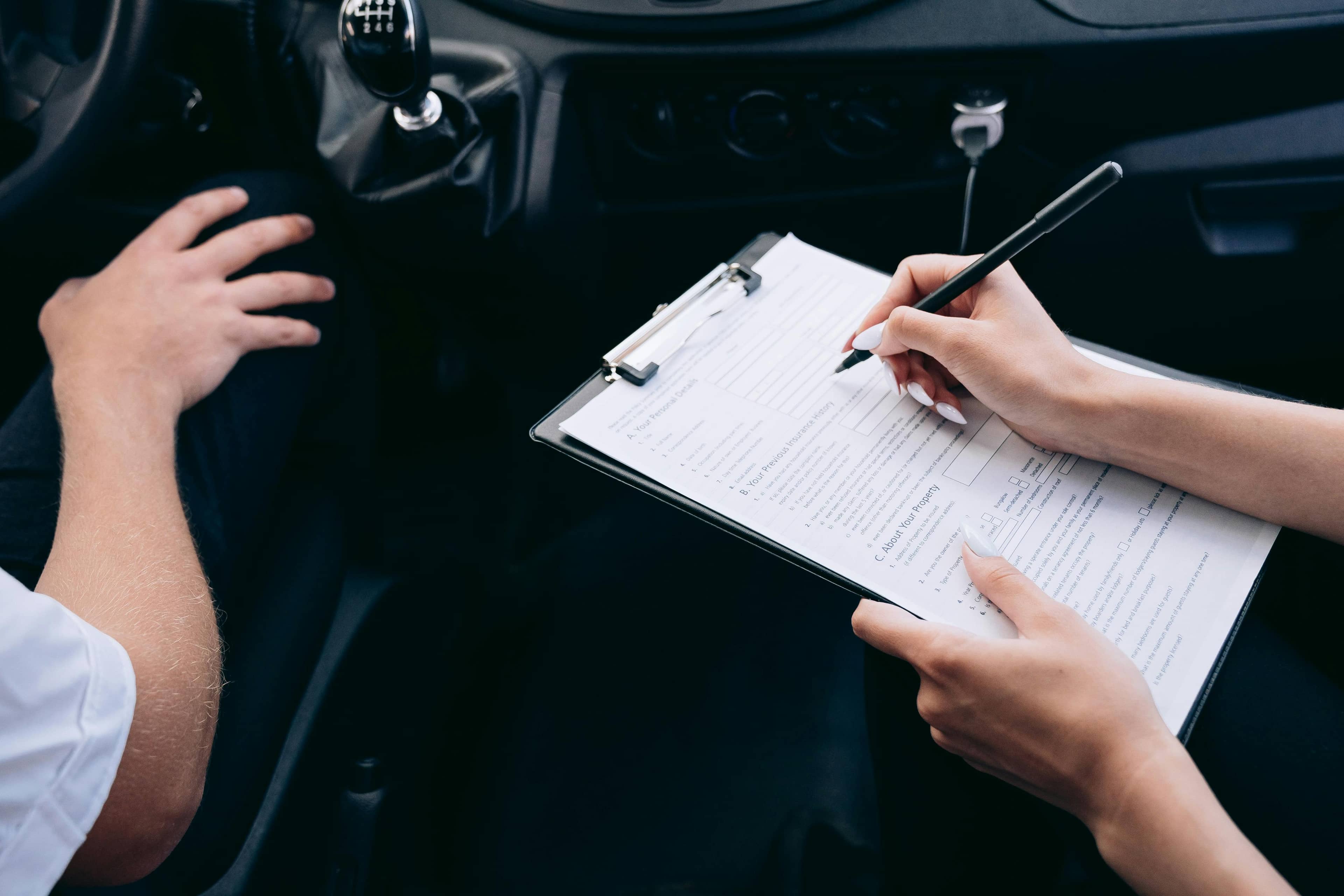 Car on an open highway representing auto insurance